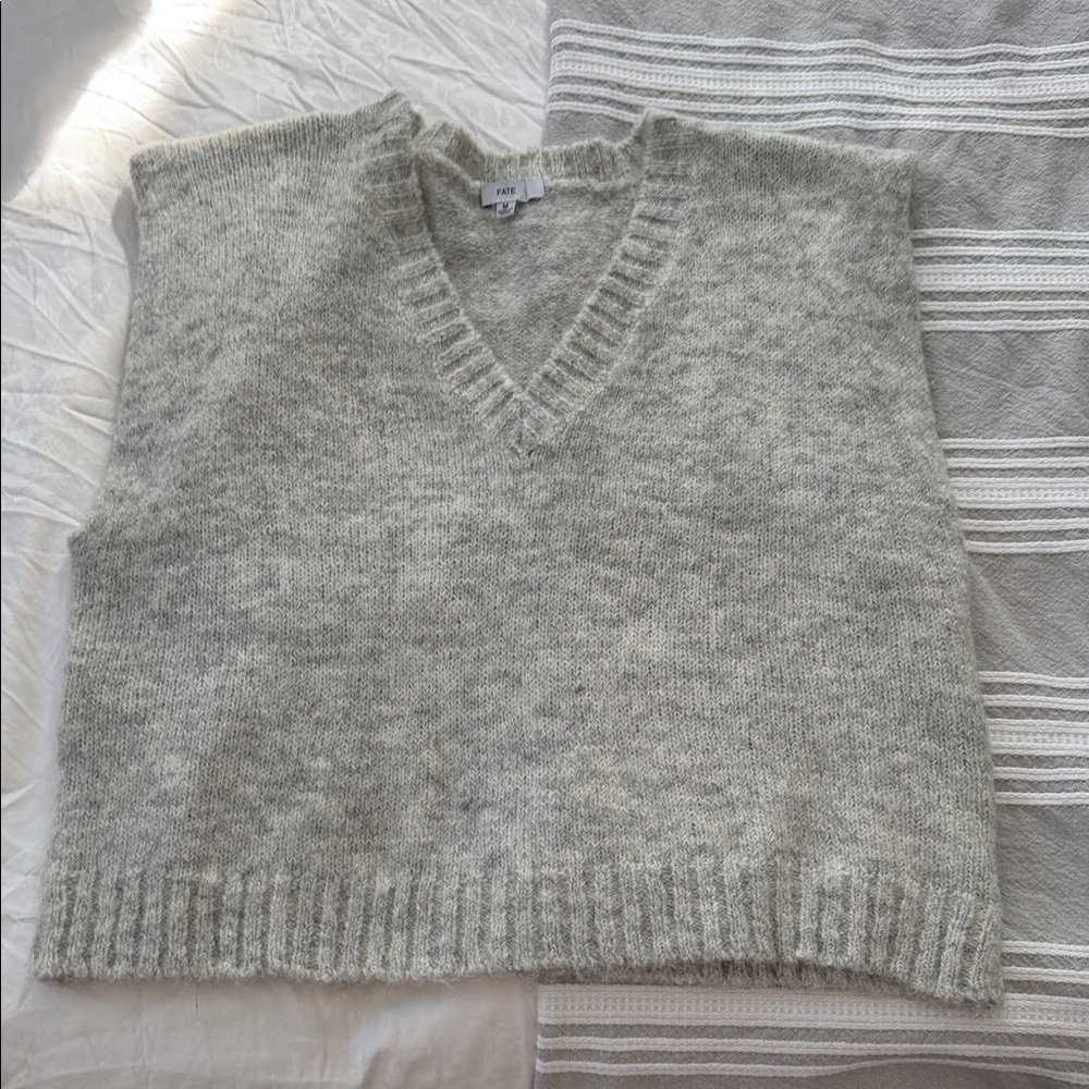 Fate Gray V-Neck Sweater